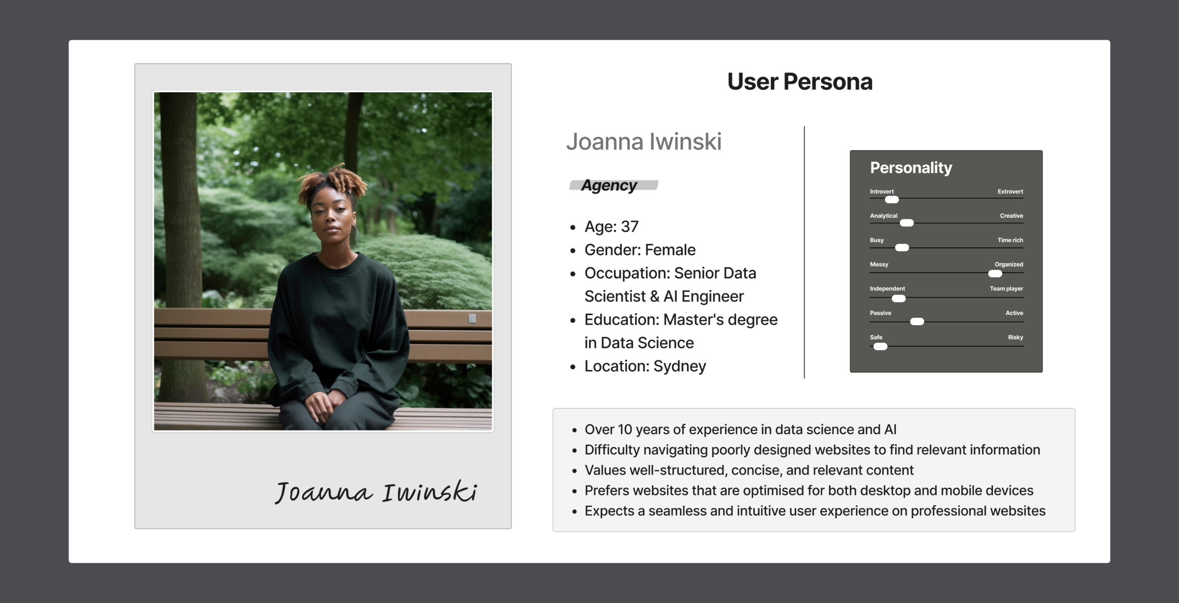 Bitq User Persona